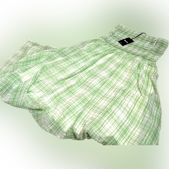 “Blue B” brand Strapless Green and white Dress NWT - Picture 5 of 6